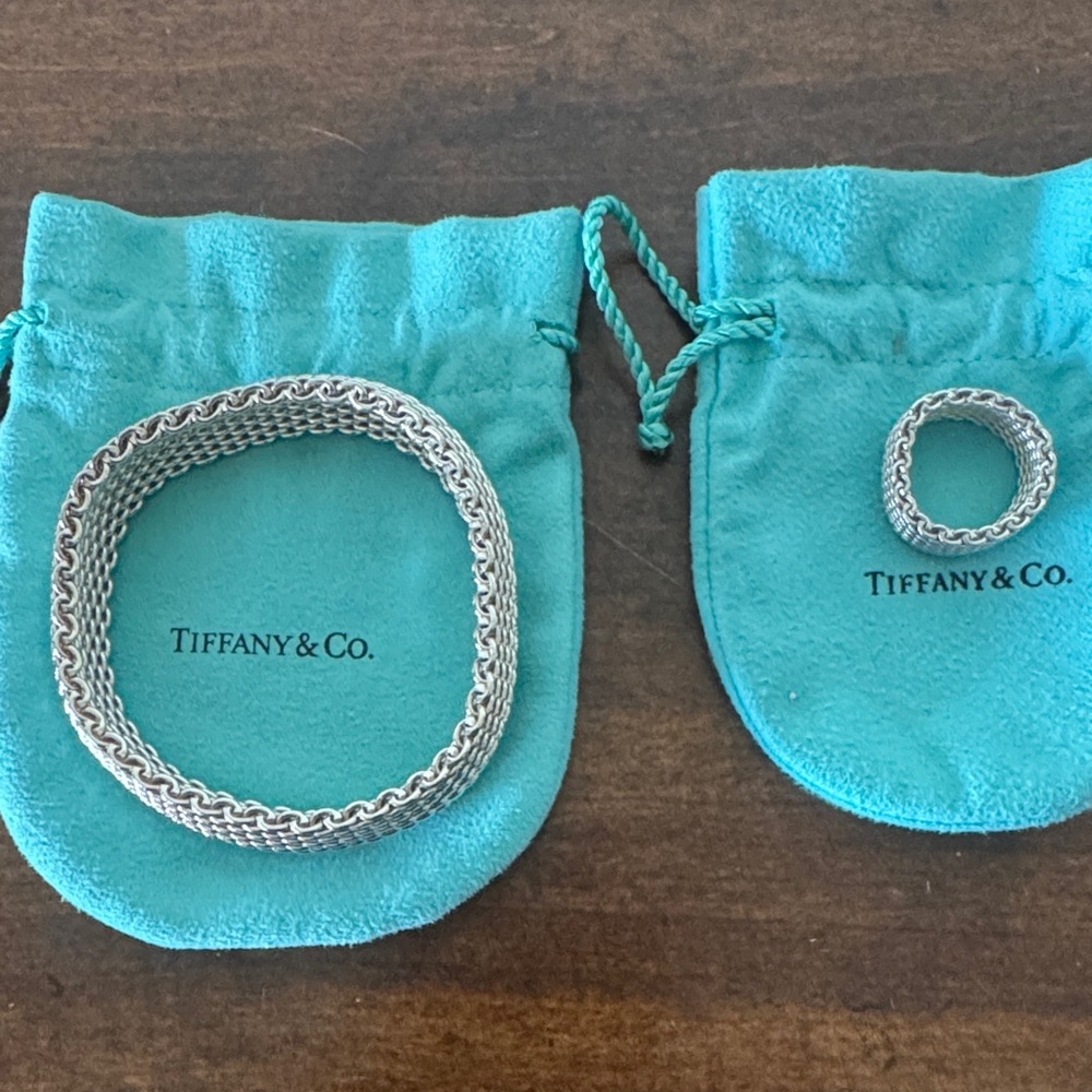 Tiffany & Co. Silver Mesh Jewelry Set